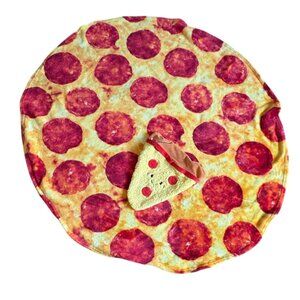 Buddy & Barney Wrap A Roni Pizza Blanket And Pillow-GUC